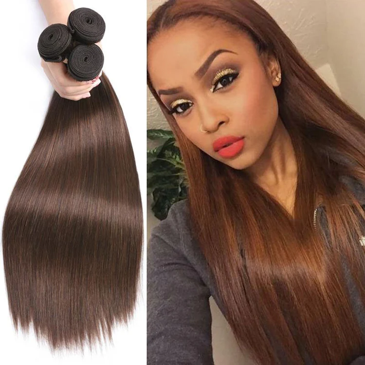 Straight Brown Hair Bundles
